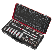 Sealey Premier Platinum Socket Set 37 Piece 3/8"Sq Drive Metric/Imperial