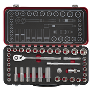 Sealey Premier Platinum Socket Set 37 Piece 3/8"Sq Drive Metric/Imperial