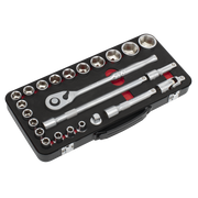 Sealey Premier Platinum Socket Set 1/2" Drive 24 Piece