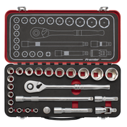 Sealey Premier Platinum Socket Set 1/2" Drive 24 Piece
