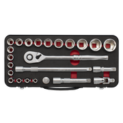 Sealey Premier Platinum Socket Set 1/2" Drive 24 Piece