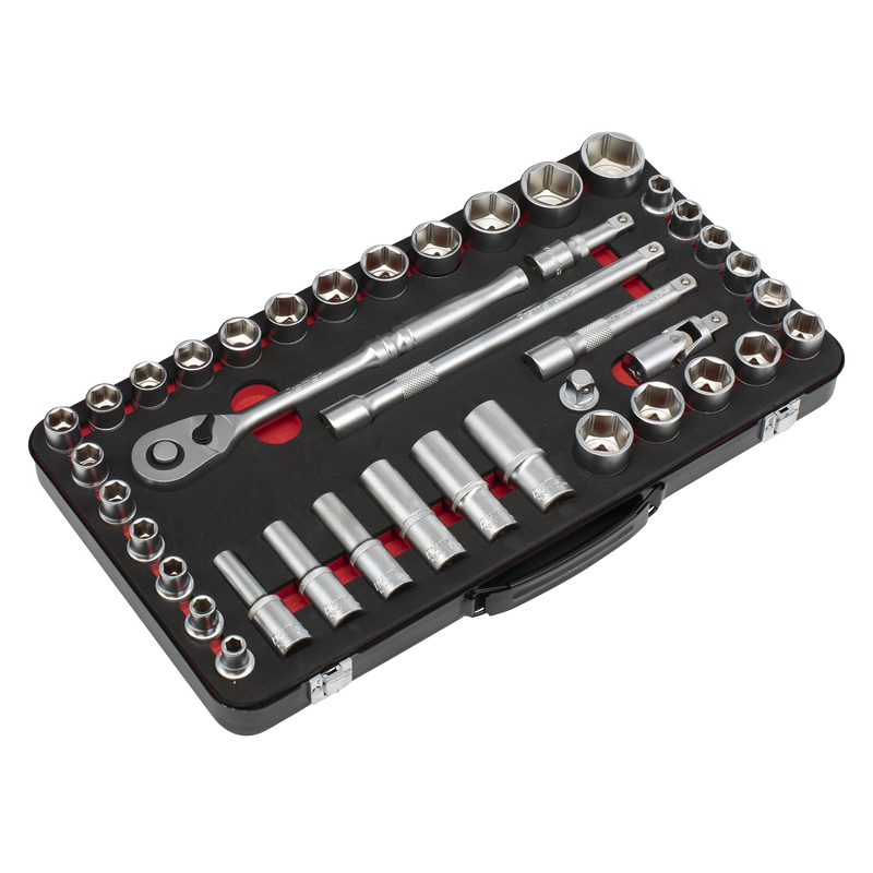 Sealey Premier Platinum Socket Set 40 Piece 1/2" Drive Metric/Imperial