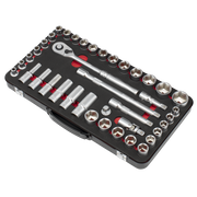Sealey Premier Platinum Socket Set 40 Piece 1/2" Drive Metric/Imperial