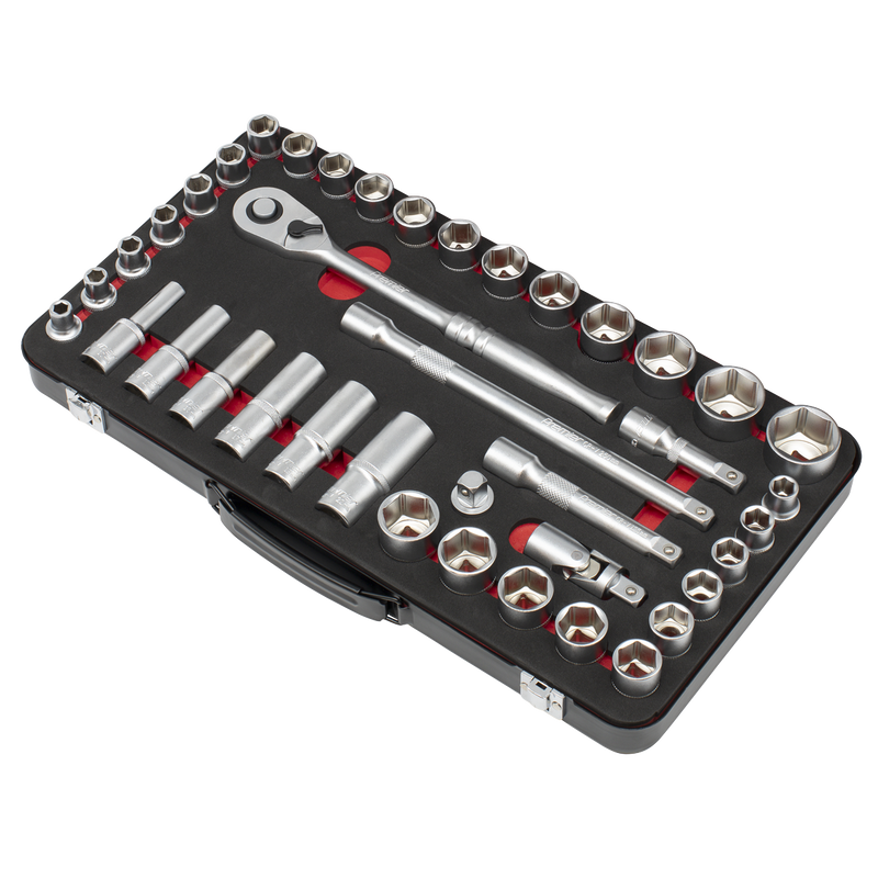 Sealey Premier Platinum Socket Set 40 Piece 1/2" Drive Metric/Imperial