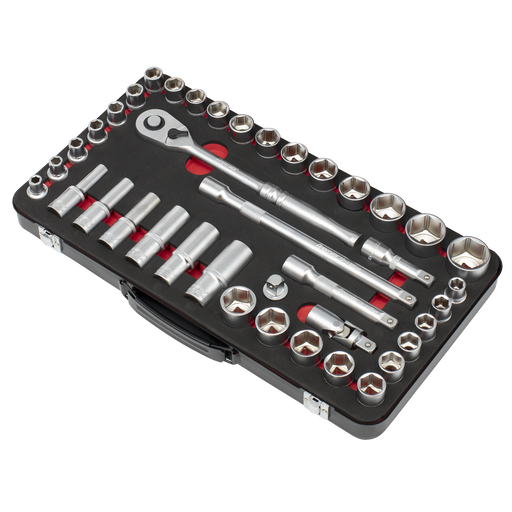 Sealey Premier Platinum Socket Set 40 Piece 1/2" Drive Metric/Imperial