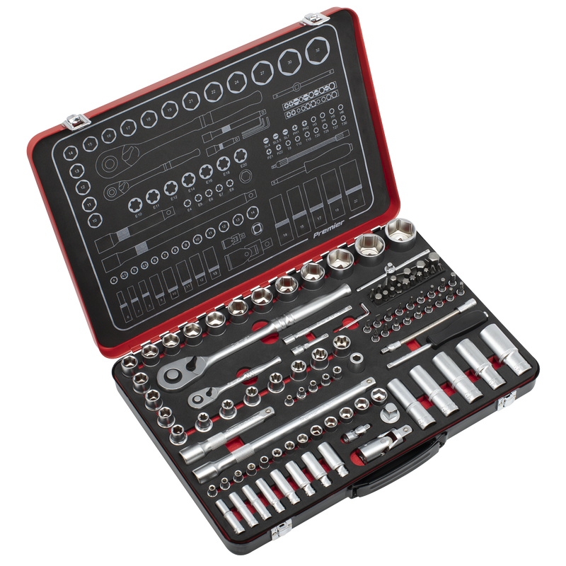 Sealey Premier Platinum Socket Set 108 Piece 1/4" & 1/2" Drive AK7926
