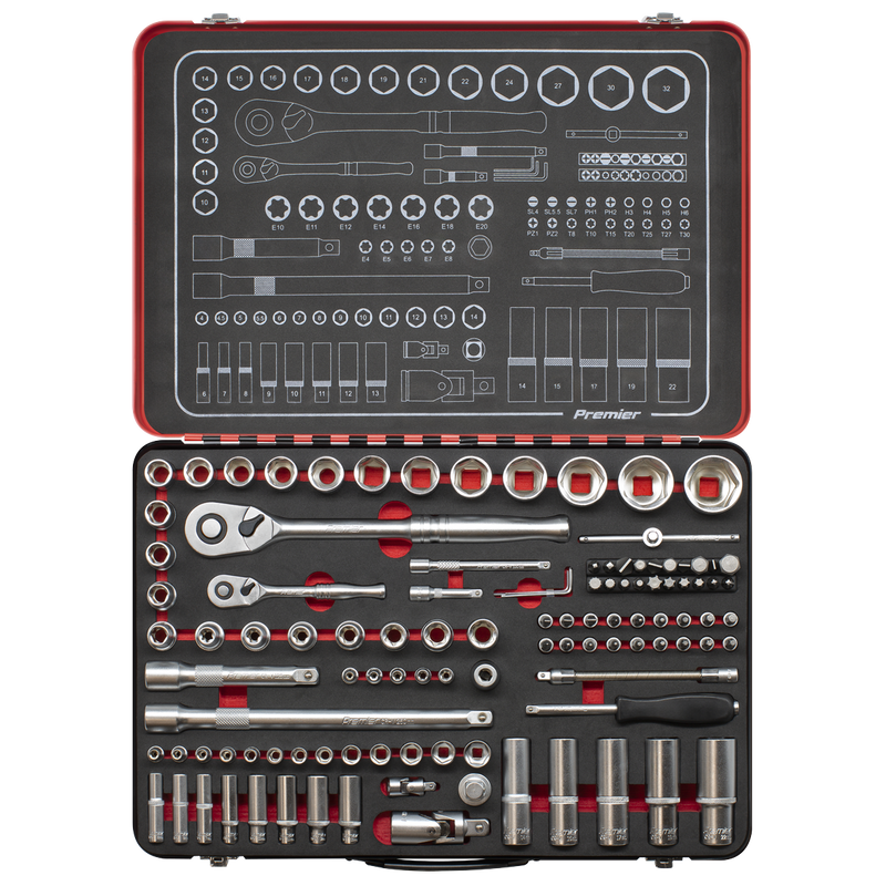Sealey Premier Platinum Socket Set 108 Piece 1/4" & 1/2" Drive AK7926