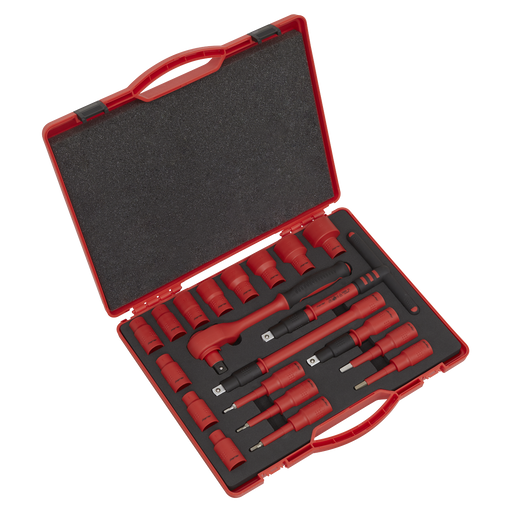 Sealey Premier Insulated Socket Set 1/2" Drive 20 Piece VDE Approved