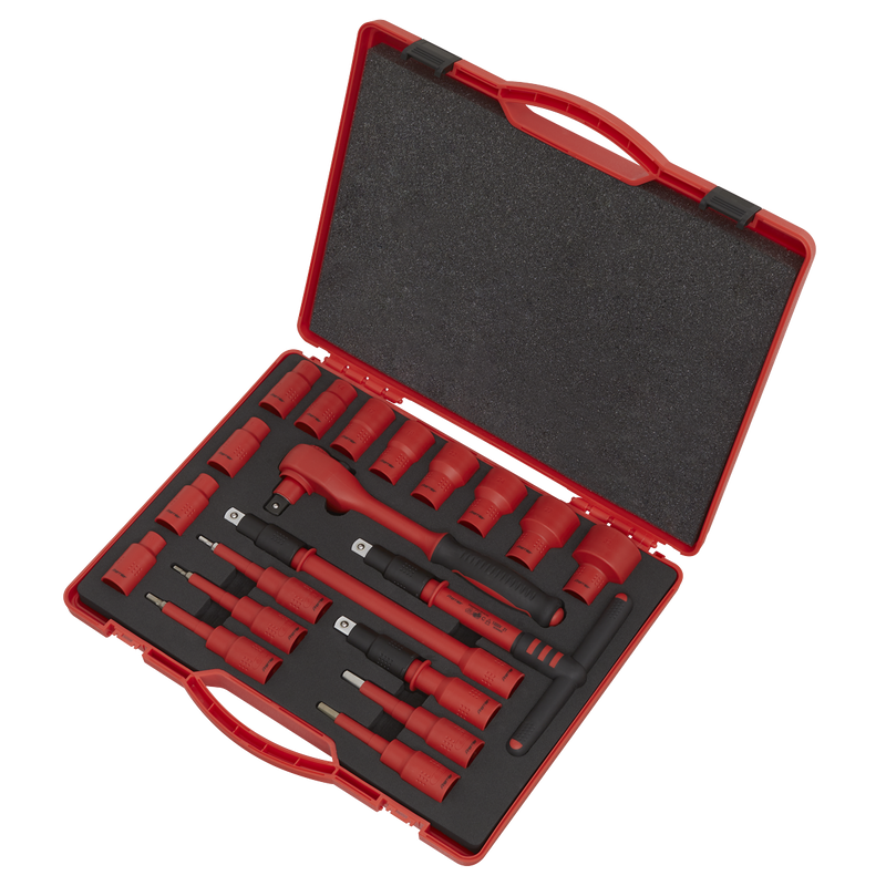 Sealey Premier Insulated Socket Set 1/2" Drive 20 Piece VDE Approved