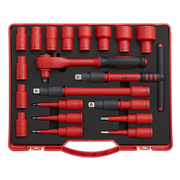 Sealey Premier Insulated Socket Set 1/2" Drive 20 Piece VDE Approved