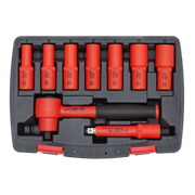 Sealey Premier Insulated Socket Set 3/8"Sq Drive 9 Piece - VDE Approved