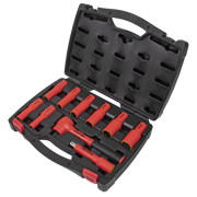 Sealey Premier Insulated Socket Set 1/2" Sq Drive 10 Piece - VDE Approved