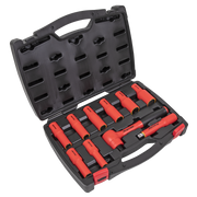Sealey Premier Insulated Socket Set 1/2" Sq Drive 10 Piece - VDE Approved