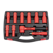 Sealey Premier Insulated Socket Set 1/2" Sq Drive 10 Piece - VDE Approved