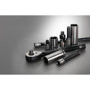 Sealey Premier Black Socket Set 1/4" Drive 32 Piece with Ratchet
