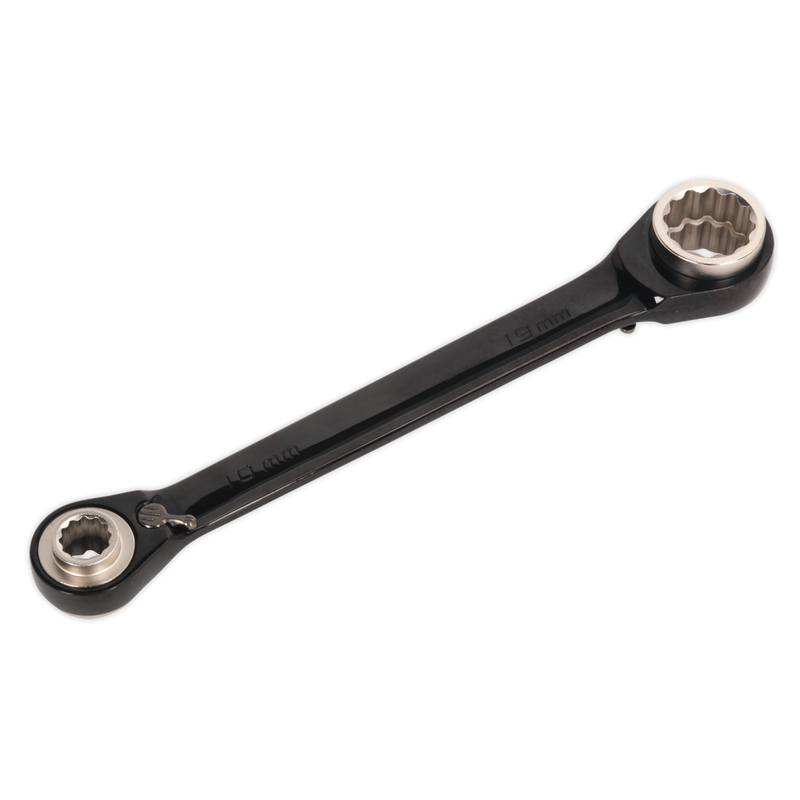 Sealey Premier Black 4-in-1 Ratchet Ring Spanner 200mm