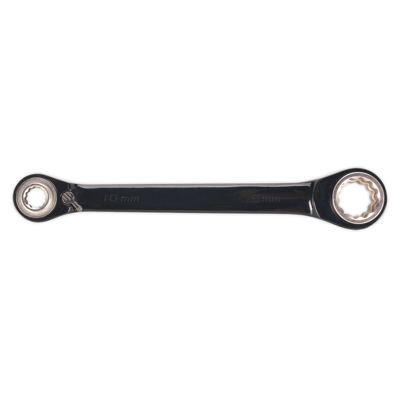 Sealey Premier Black 4-in-1 Ratchet Ring Spanner 200mm