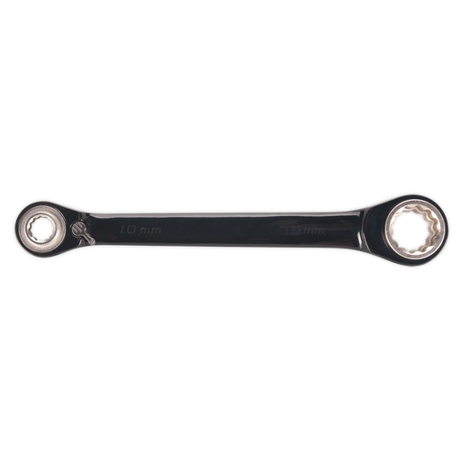 Sealey Premier Black 4-in-1 Ratchet Ring Spanner 200mm