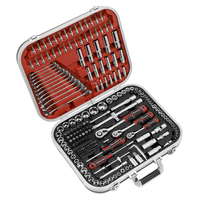 Sealey Premier Socket Set 216 Piece 1/4", 3/8" & 1/2" Drive