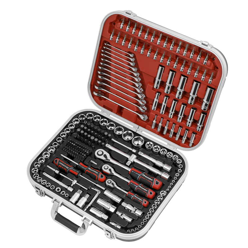 Sealey Premier Socket Set 216 Piece 1/4", 3/8" & 1/2" Drive