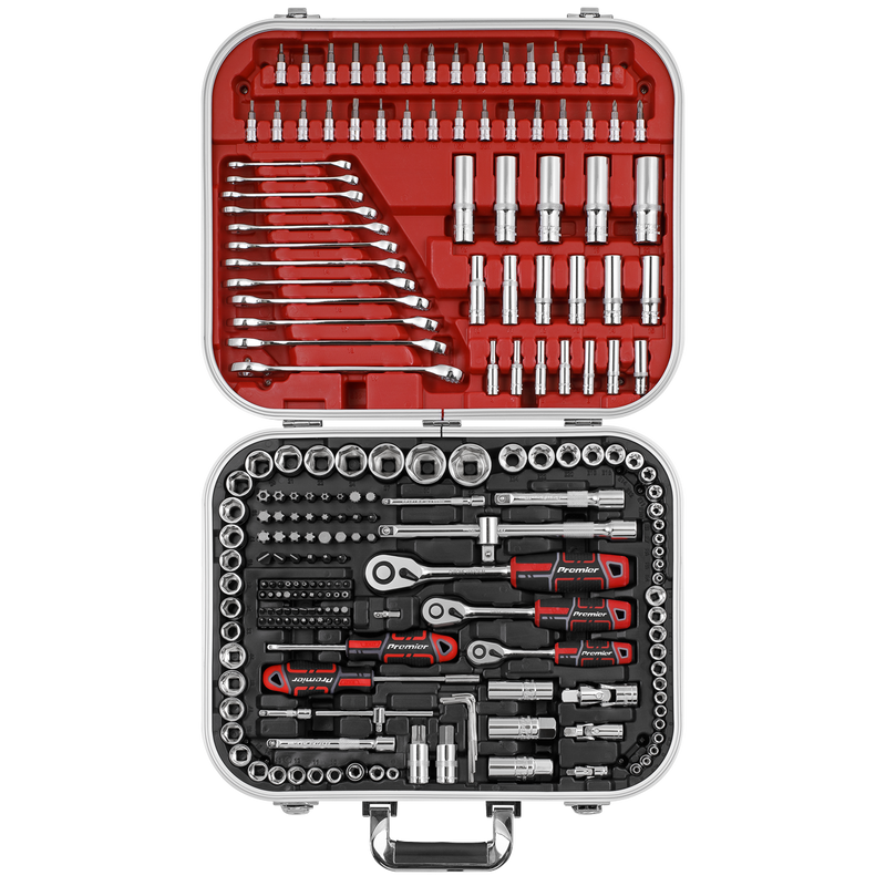 Sealey Premier Socket Set 216 Piece 1/4", 3/8" & 1/2" Drive