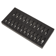 Sealey Premier Black Socket Bit Set 22 Piece 3/8" Drive AK7985