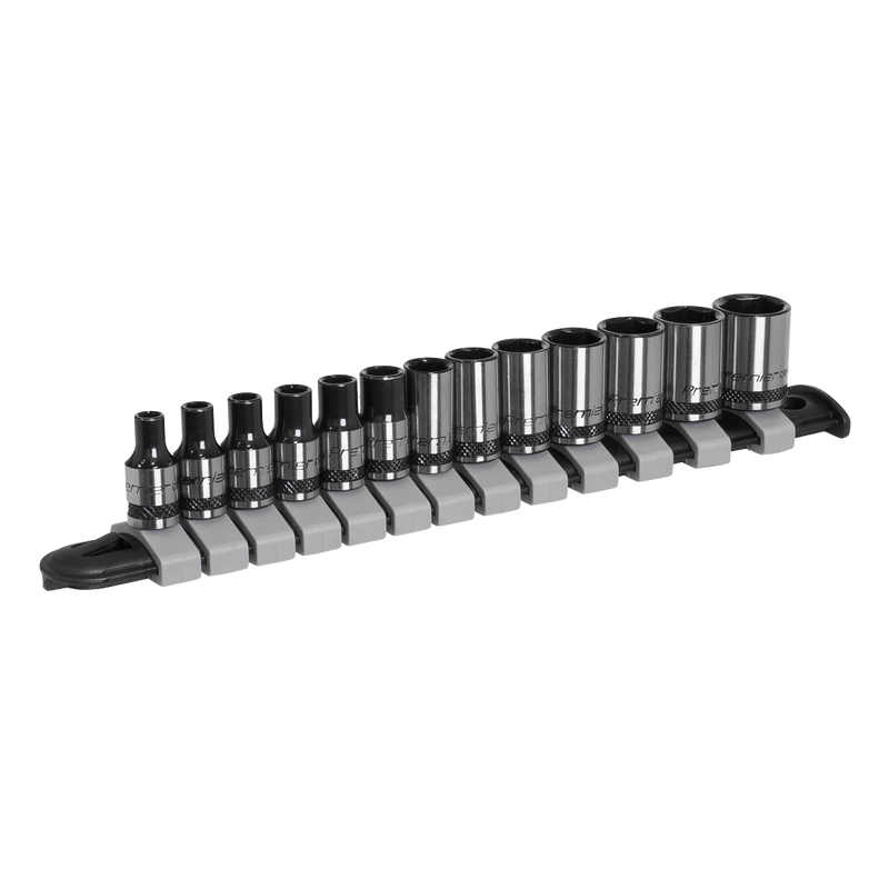 Sealey Premier Black Socket Set 1/4" Drive 13 Piece