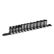 Sealey Premier Black Socket Set 3/8"Sq Drive 12 Piece