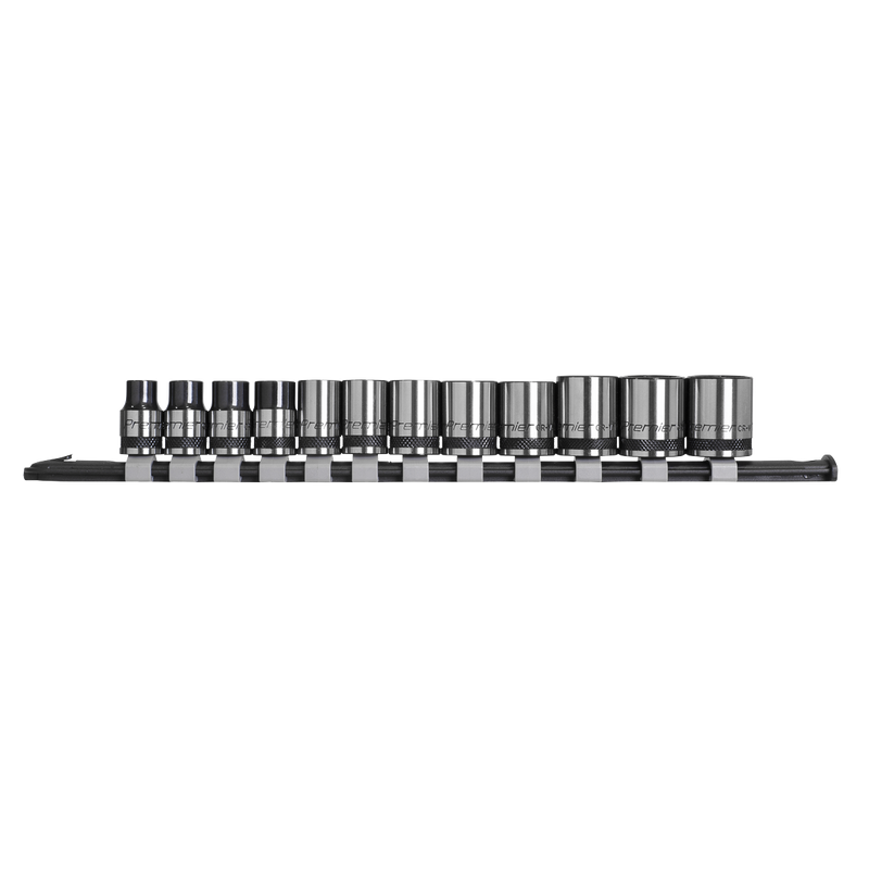 Sealey Premier Black Socket Set 3/8"Sq Drive 12 Piece