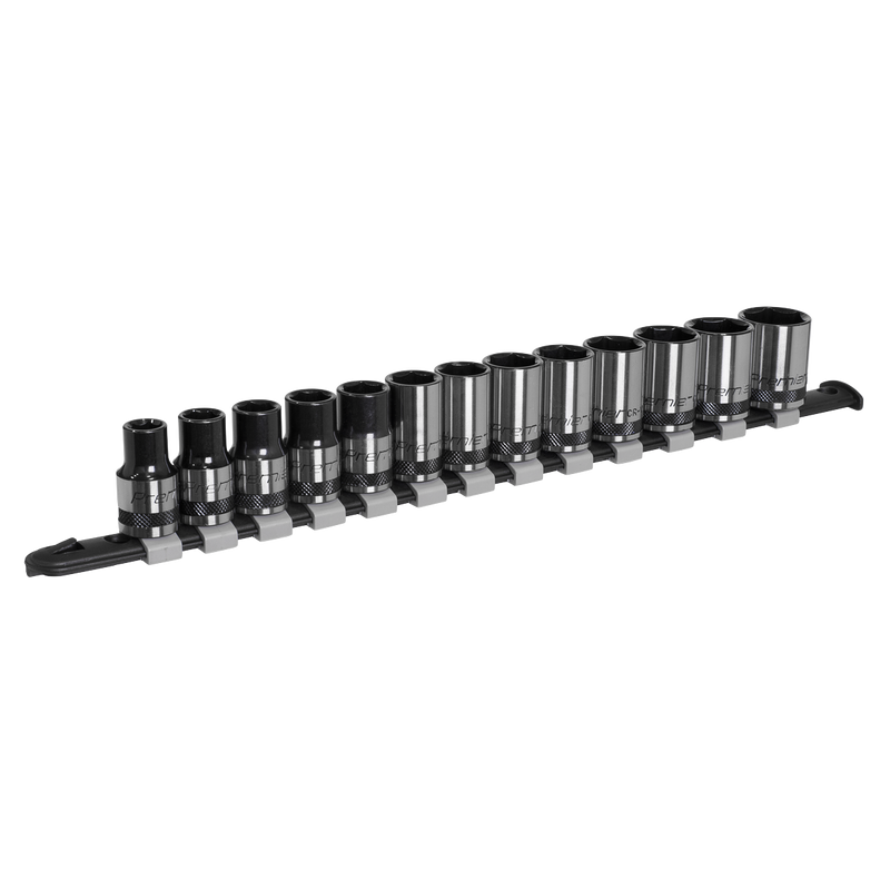 Sealey Premier Black Socket Set 1/4" Drive 13 Piece