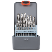Sealey Left-Hand Spiral Drill Bit Set 25 Piece - Sizes Ø1-13mm