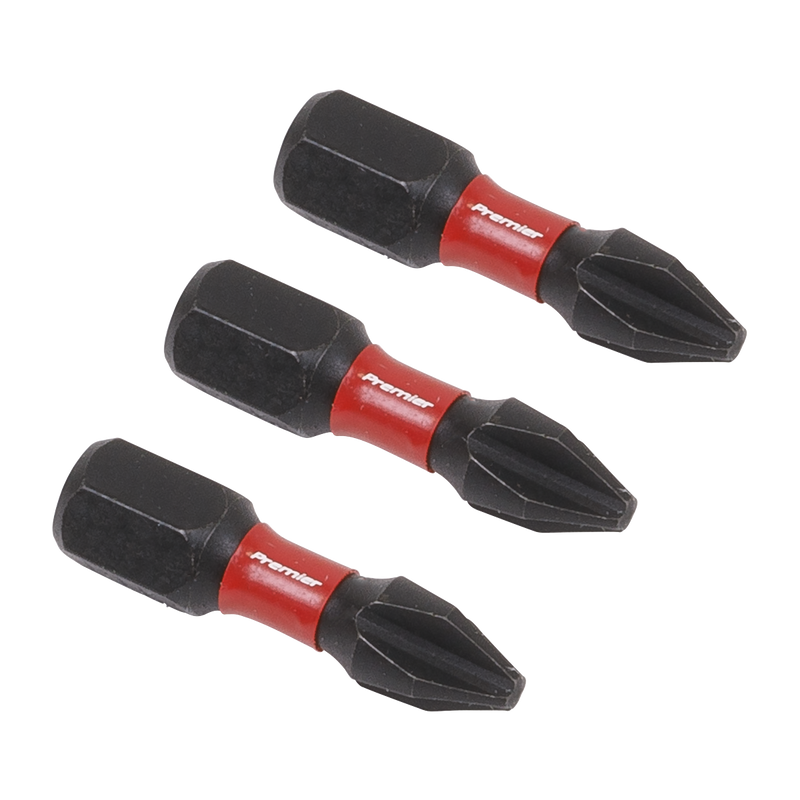 Sealey Premier Phillips Impact Power Tool Bits #2 x 25mm 3 Piece