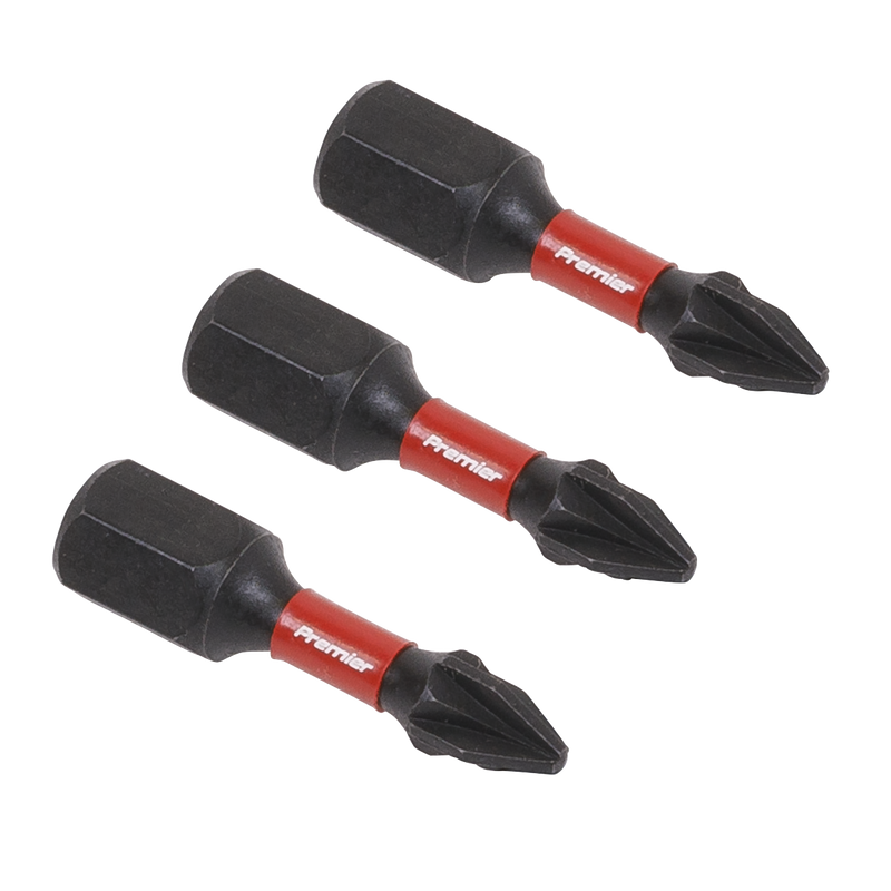 Sealey Premier Pozi Impact Power Tool Bits #1 x 25mm 3 Piece