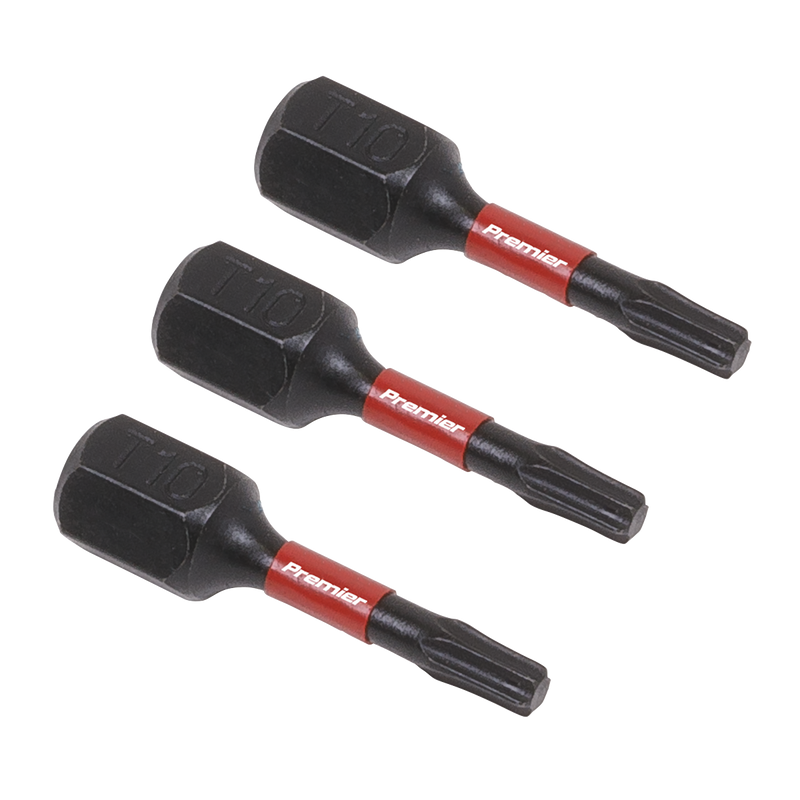 Sealey Premier TRX-Star Impact Bits Set T10 25mm 3 Pieces