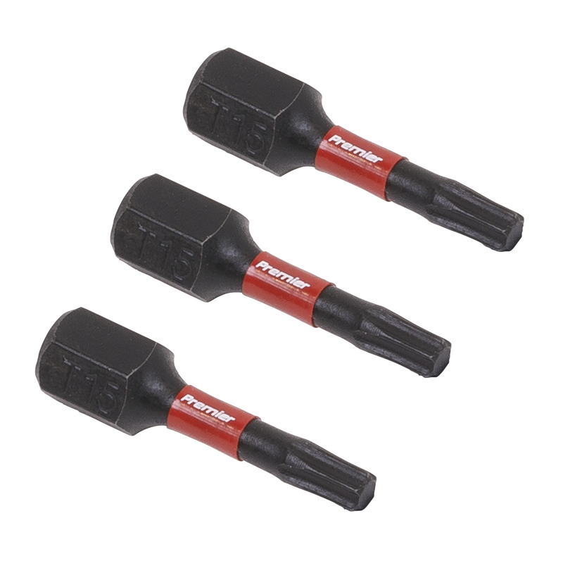 Sealey Premier T15 TRX-Star Impact Bits Set 25mm - 3 Pieces