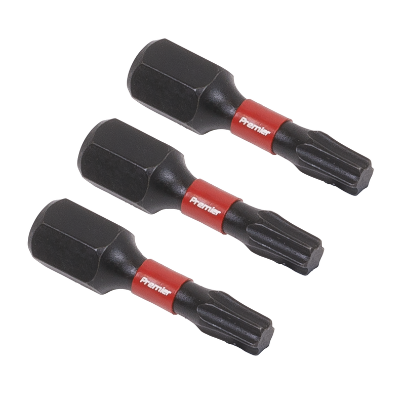 Sealey Premier TRX-Star 25mm Impact Power Tool Bits Set of 3