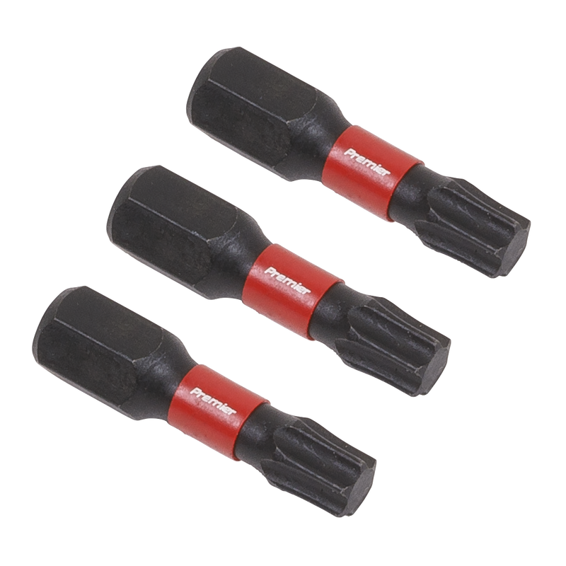 Sealey Premier Impact Power Tool Bits T27 25mm 3pcs
