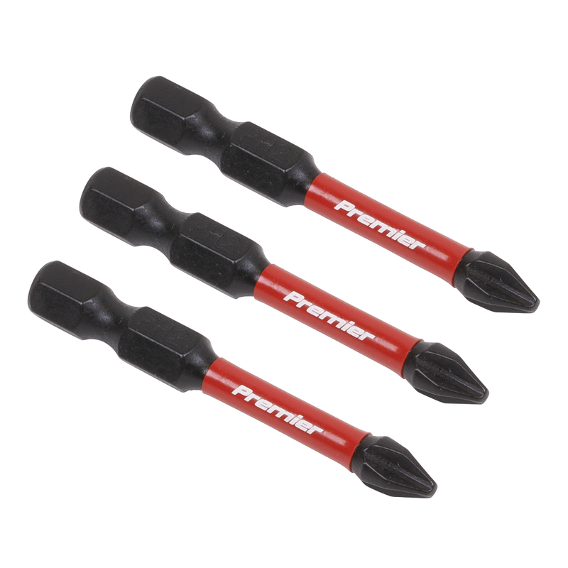 Sealey Premier Phillips Impact Power Tool Bits #2 x 25mm 3 Piece