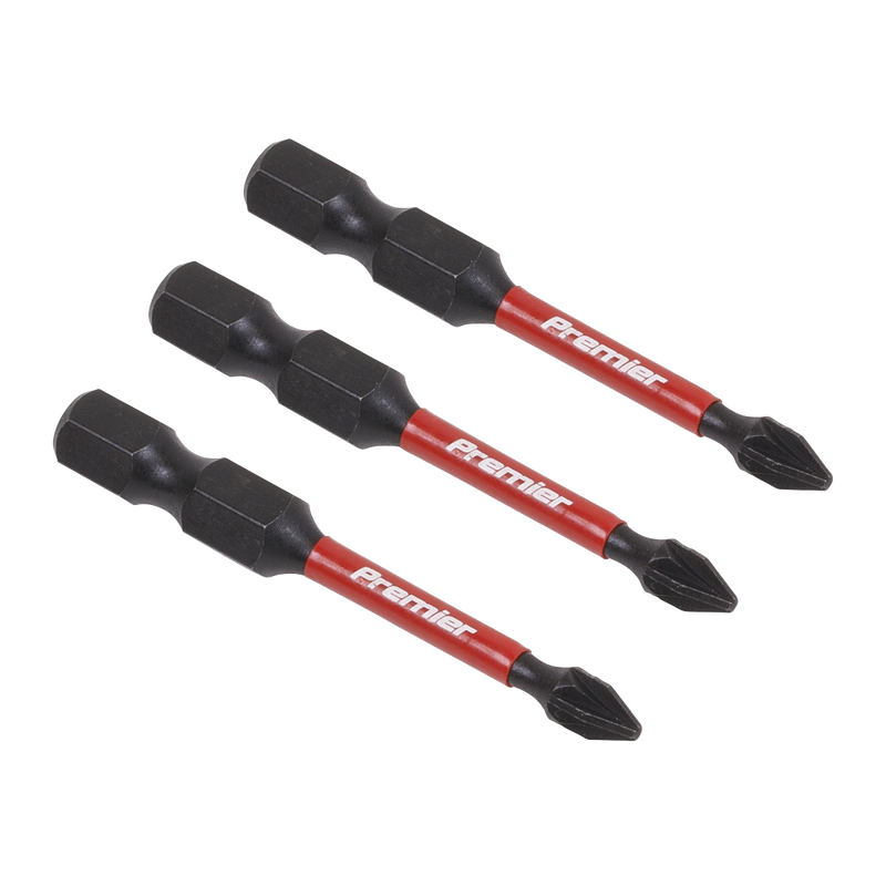 Sealey Premier Pozi Impact Power Tool Bits #1 x 25mm 3 Piece