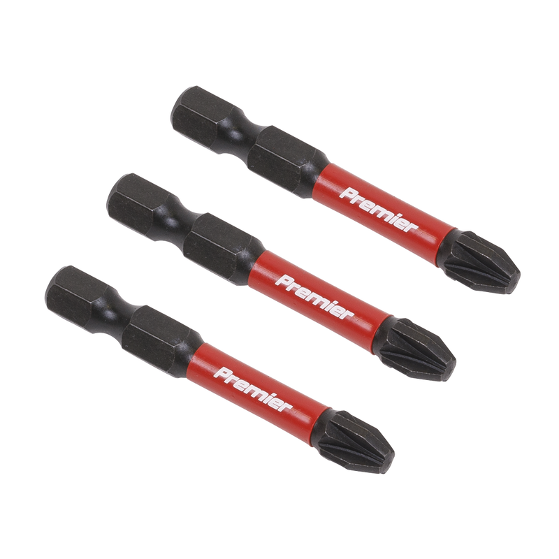 Sealey Premier Pozi Power Tool Bits Set #3 25mm - 3 Pieces