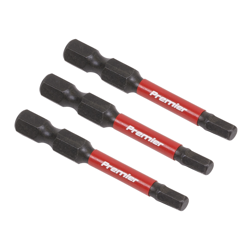 Sealey Premier Hex Impact Power Tool Bits 25mm 3 Piece