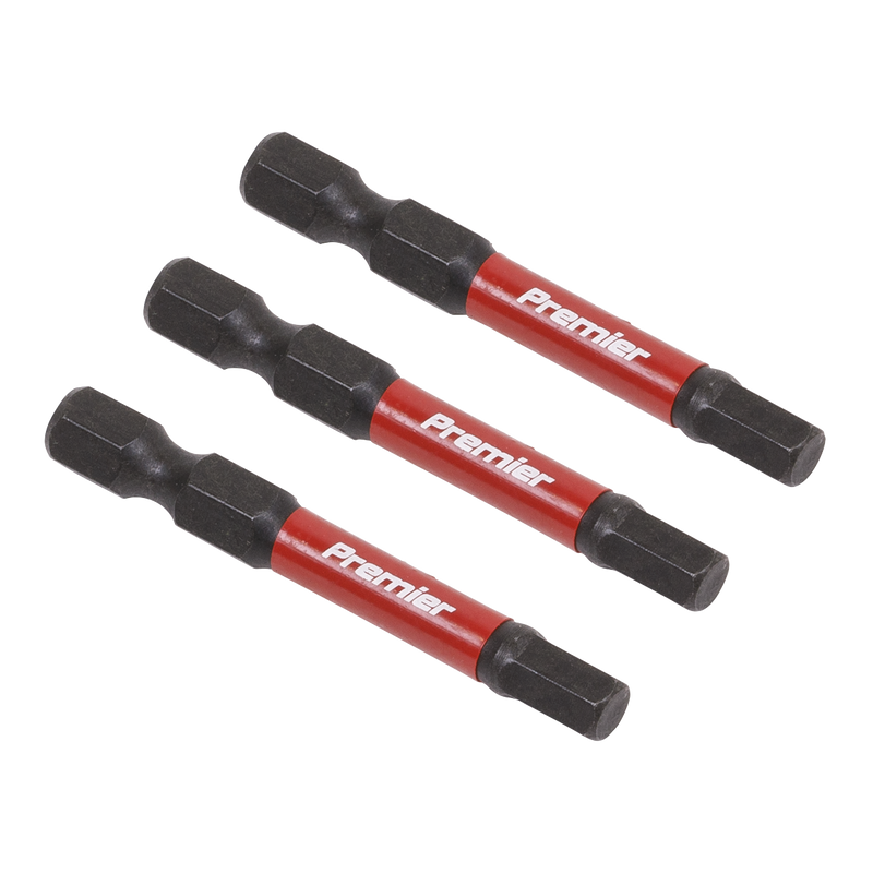 Sealey Premier Hex Impact Power Tool Bits 25mm 3-Piece Set