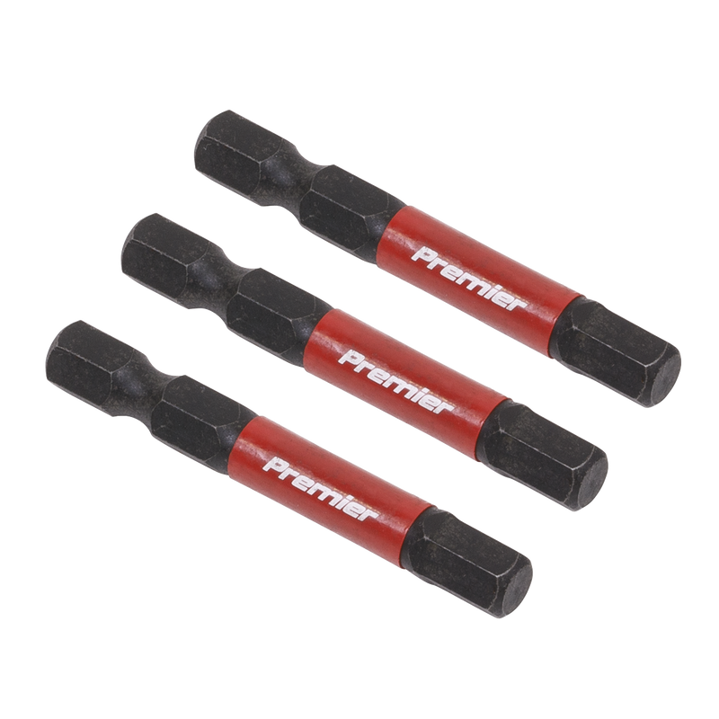 Sealey Premier Hex Impact Power Tool Bits 25mm 3 Piece