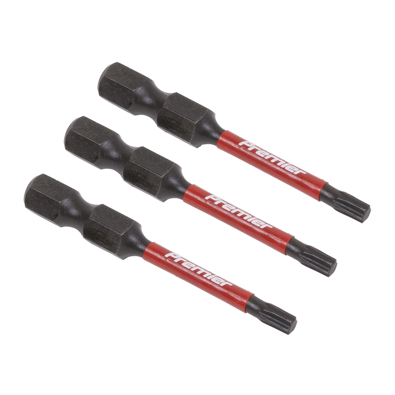 Sealey Premier T15 TRX-Star Impact Bits Set 25mm - 3 Pieces