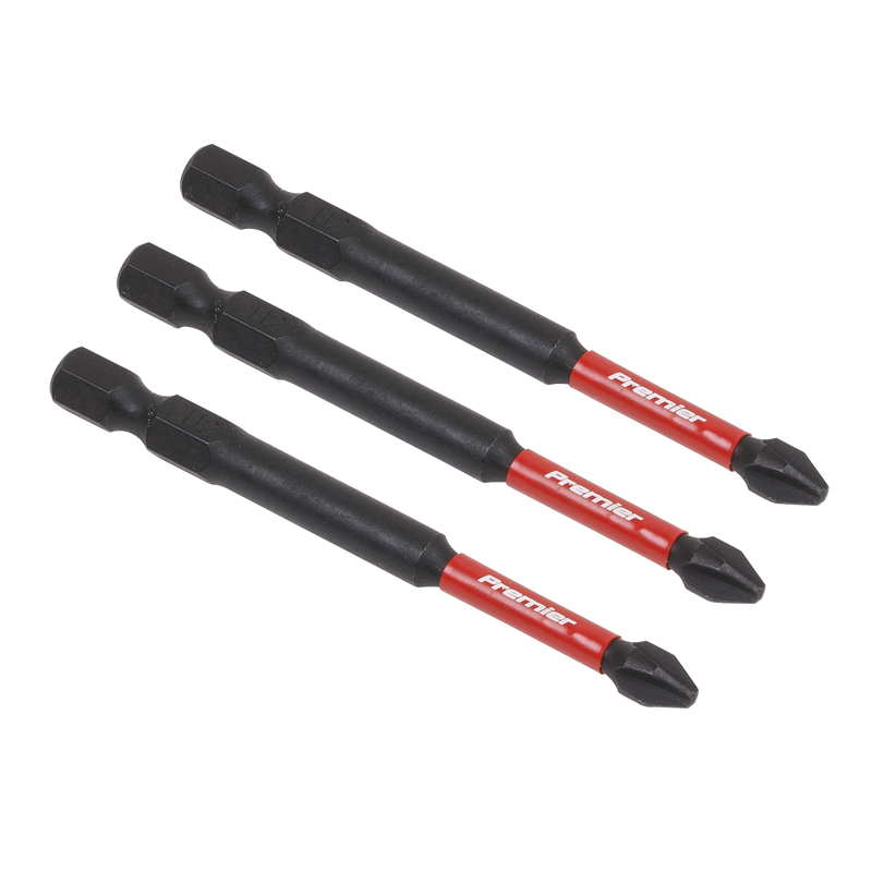 Sealey Premier Phillips Impact Power Tool Bits #2 x 25mm 3 Piece
