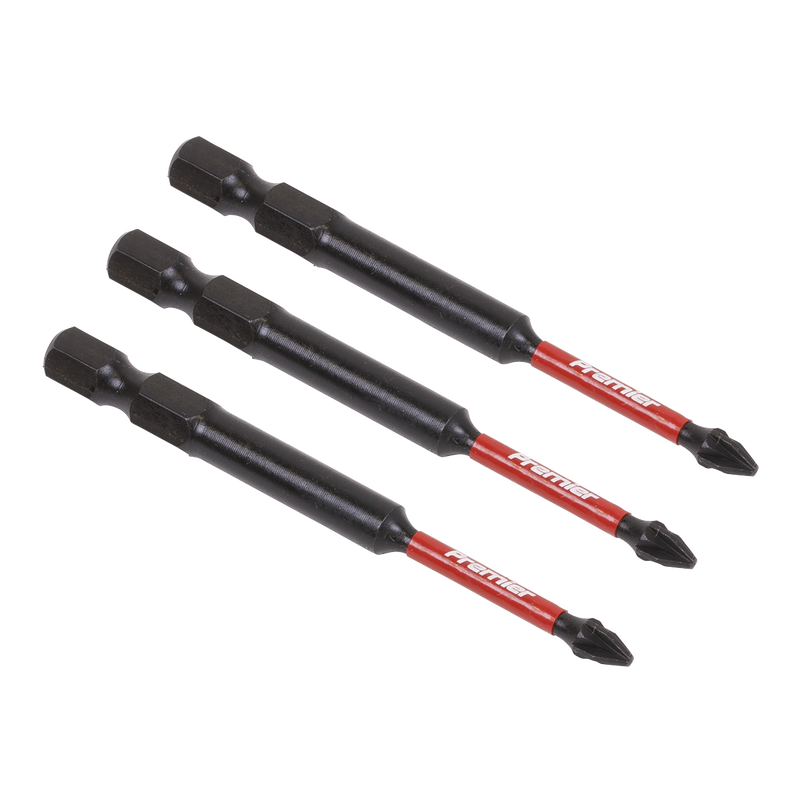 Sealey Premier Pozi Impact Power Tool Bits #1 x 25mm 3 Piece