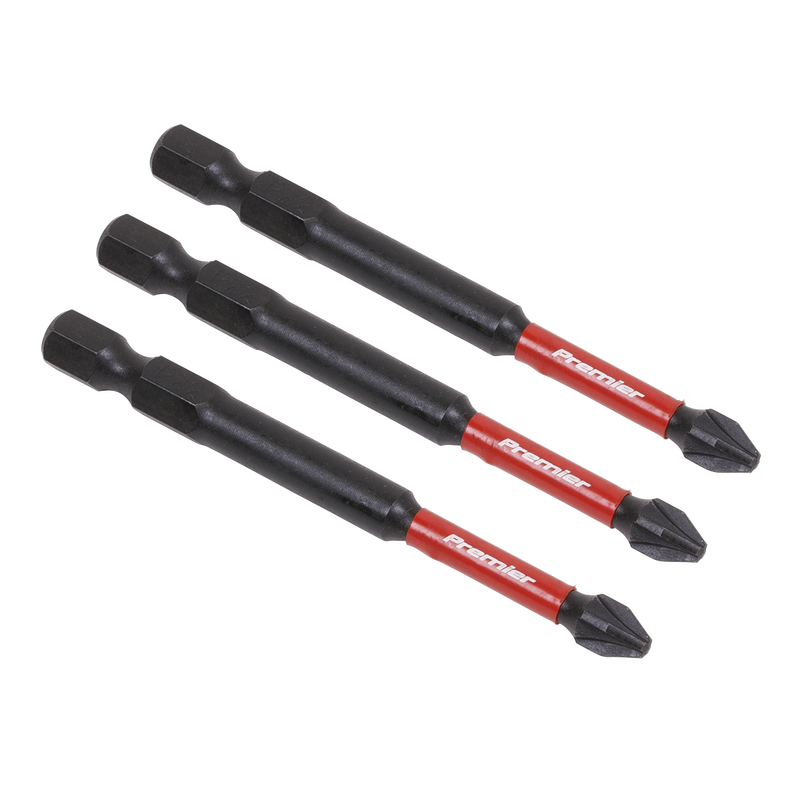Sealey Premier Power Tool Bits Set #2 25mm 3 Pieces