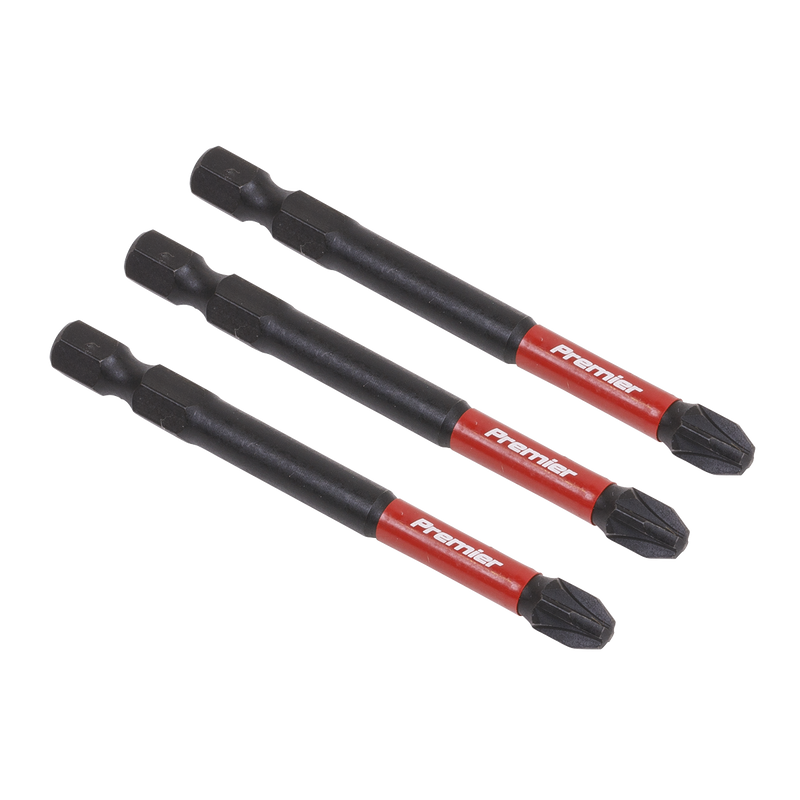 Sealey Premier Pozi Power Tool Bits Set #3 25mm - 3 Pieces