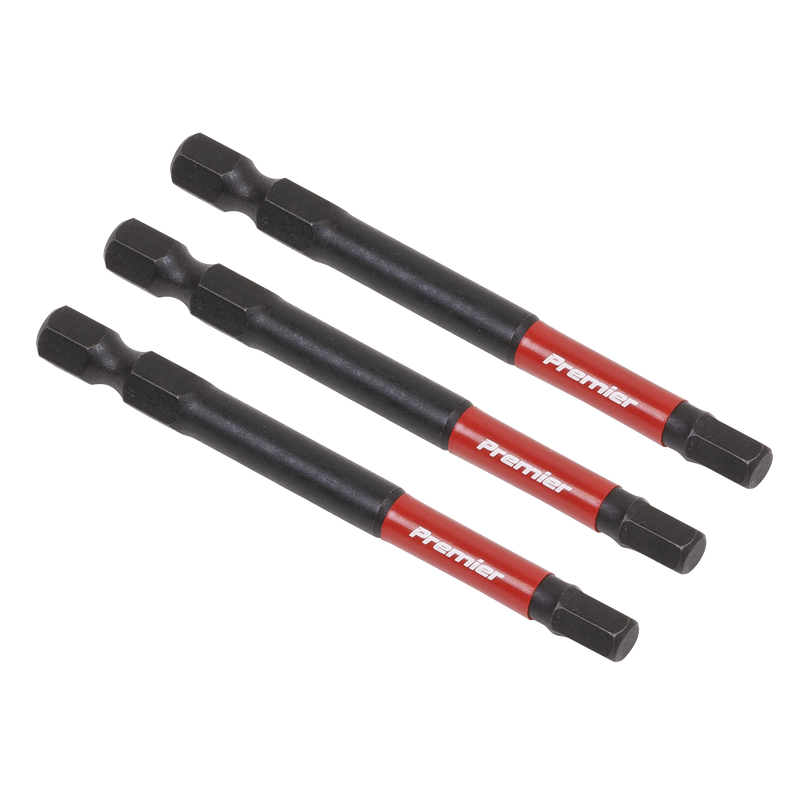 Sealey Premier Hex Impact Power Tool Bits 25mm 3-Piece Set