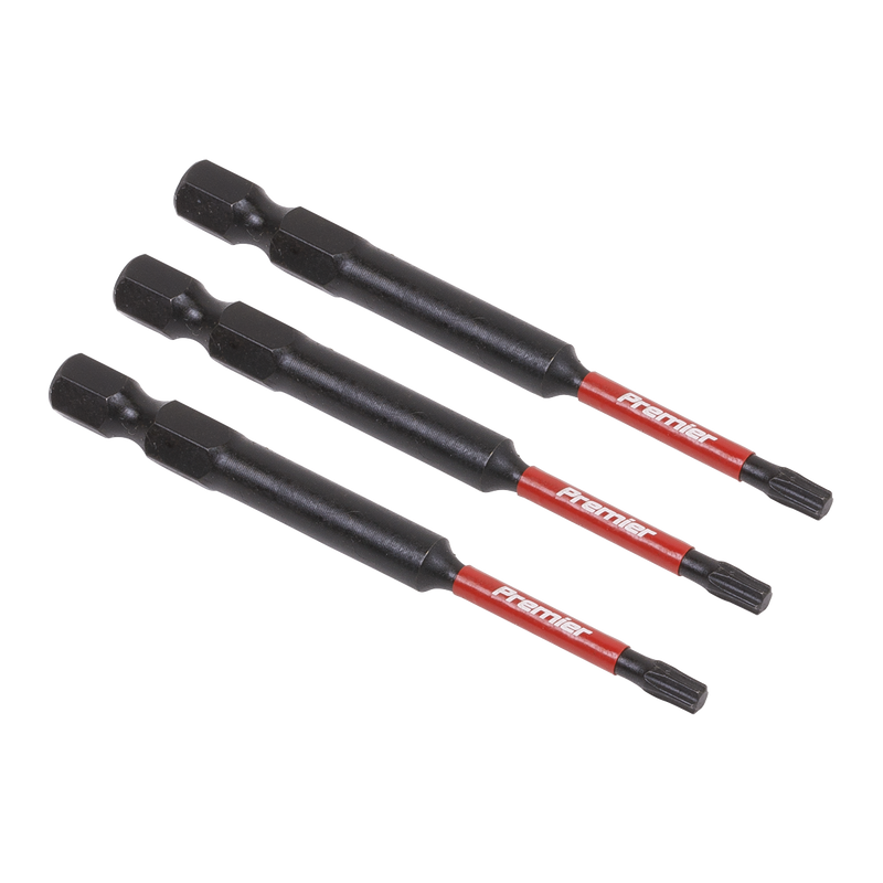Sealey Premier T15 TRX-Star Impact Bits Set 25mm - 3 Pieces